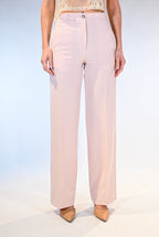 Pantaloni a palazzo rosa cipria  - Vicolo