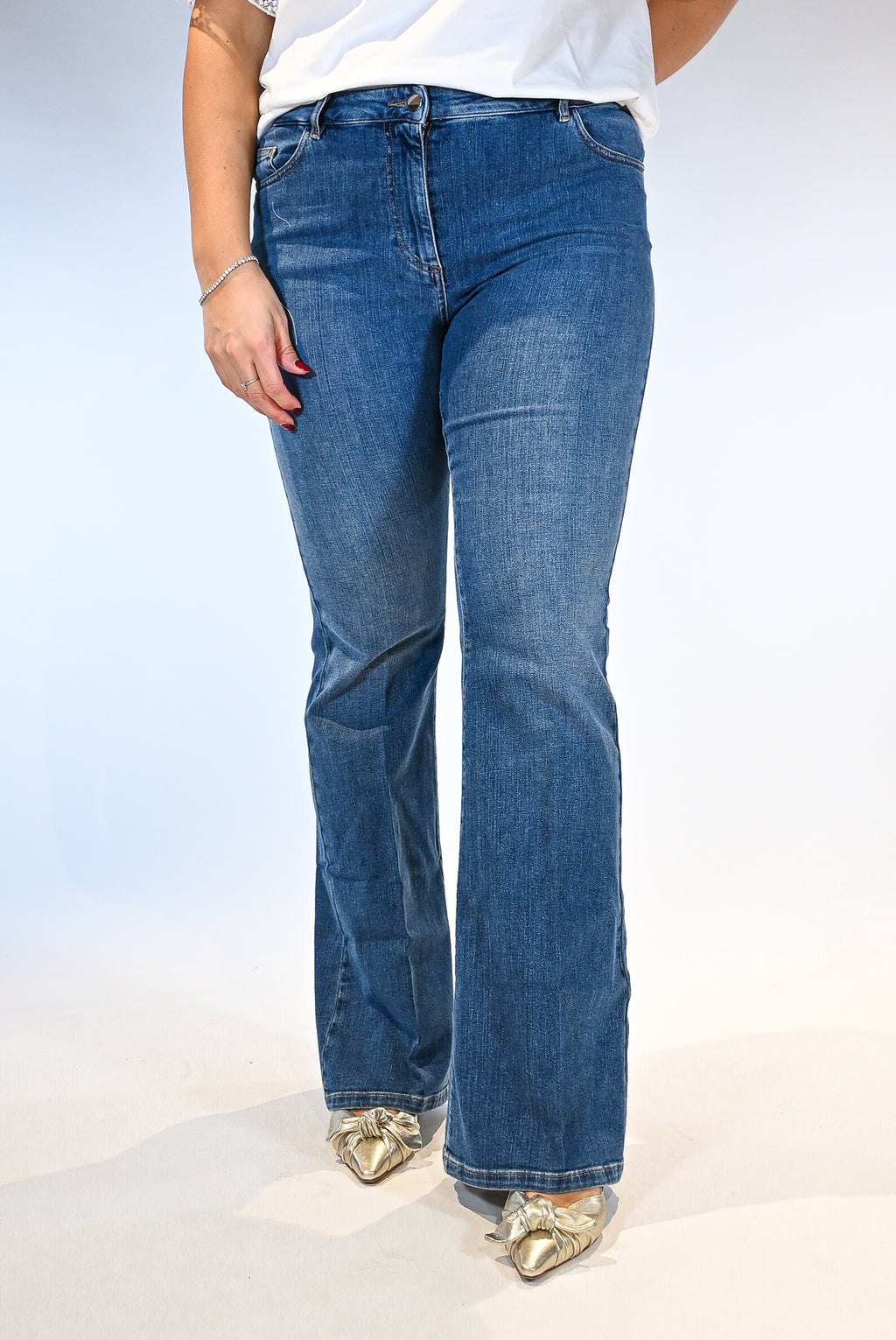 Jeans flare lavaggio medio - Persona