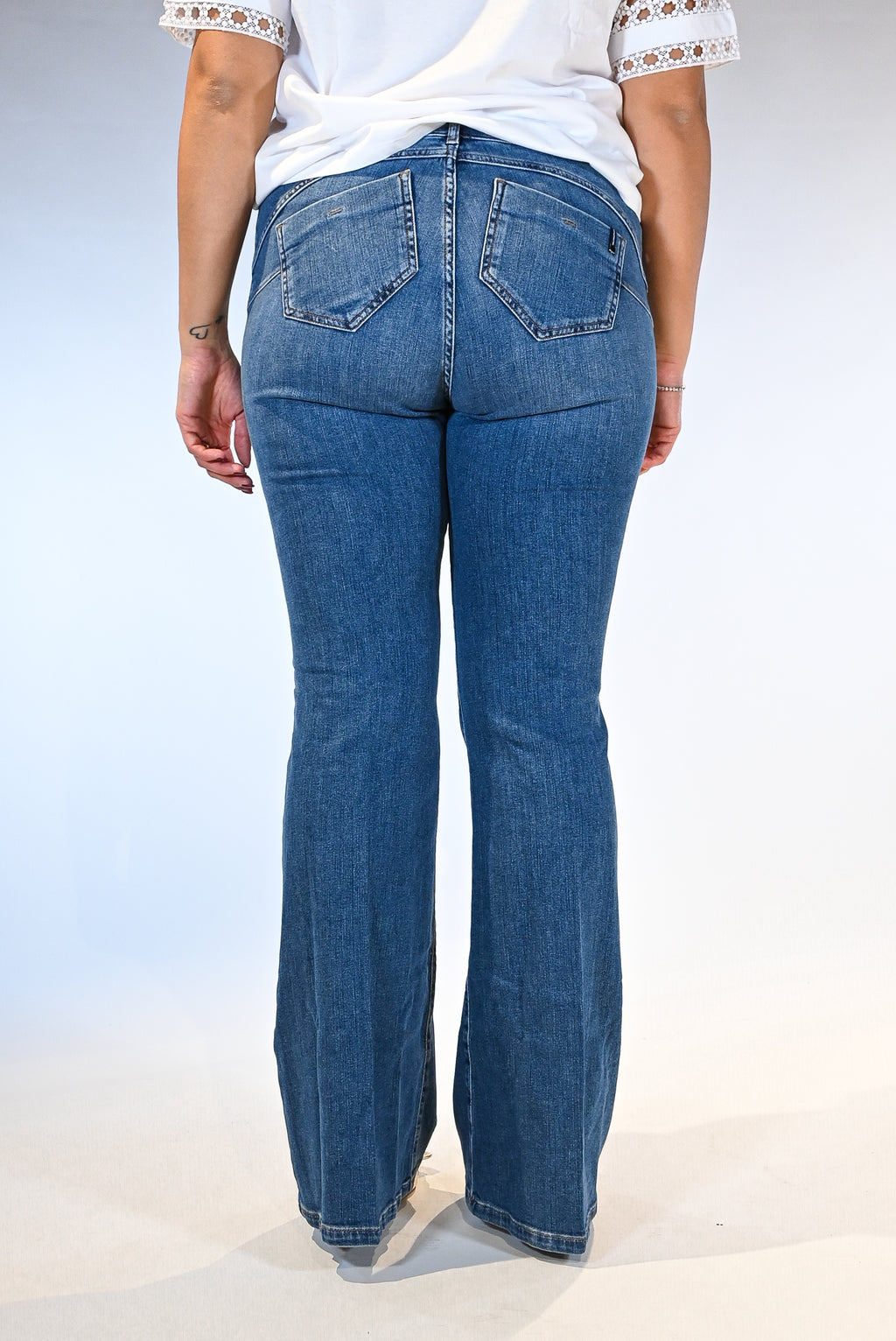 Jeans flare lavaggio medio - Persona