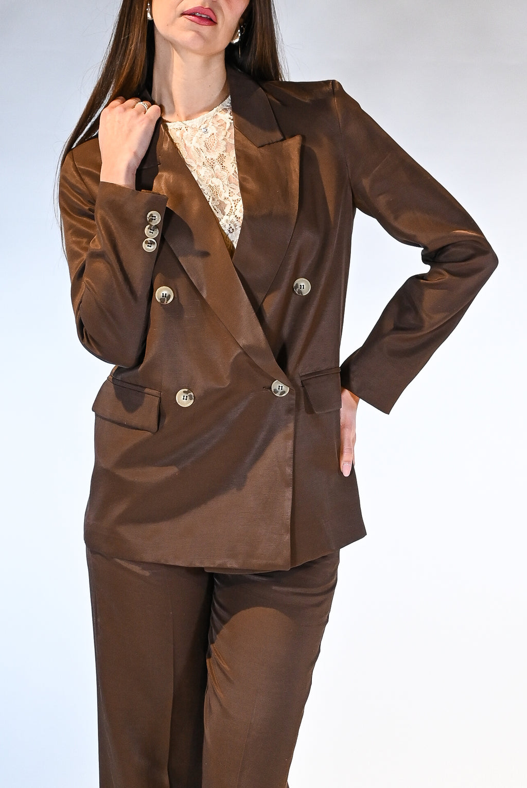 Blazer doppiopetto marrone - Vicolo