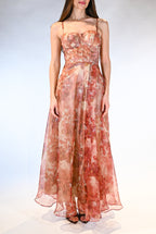 Abito con Corpetto Bustier mattone - Berti Mode Collection