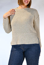 Maglia manica lunga in lurex oro - Persona