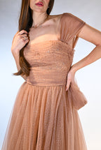 Abito lungo in tulle scintillante - Berti Mode Collection