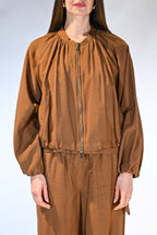 Bomber Fluido con Arricciature – Tabacco - Marella