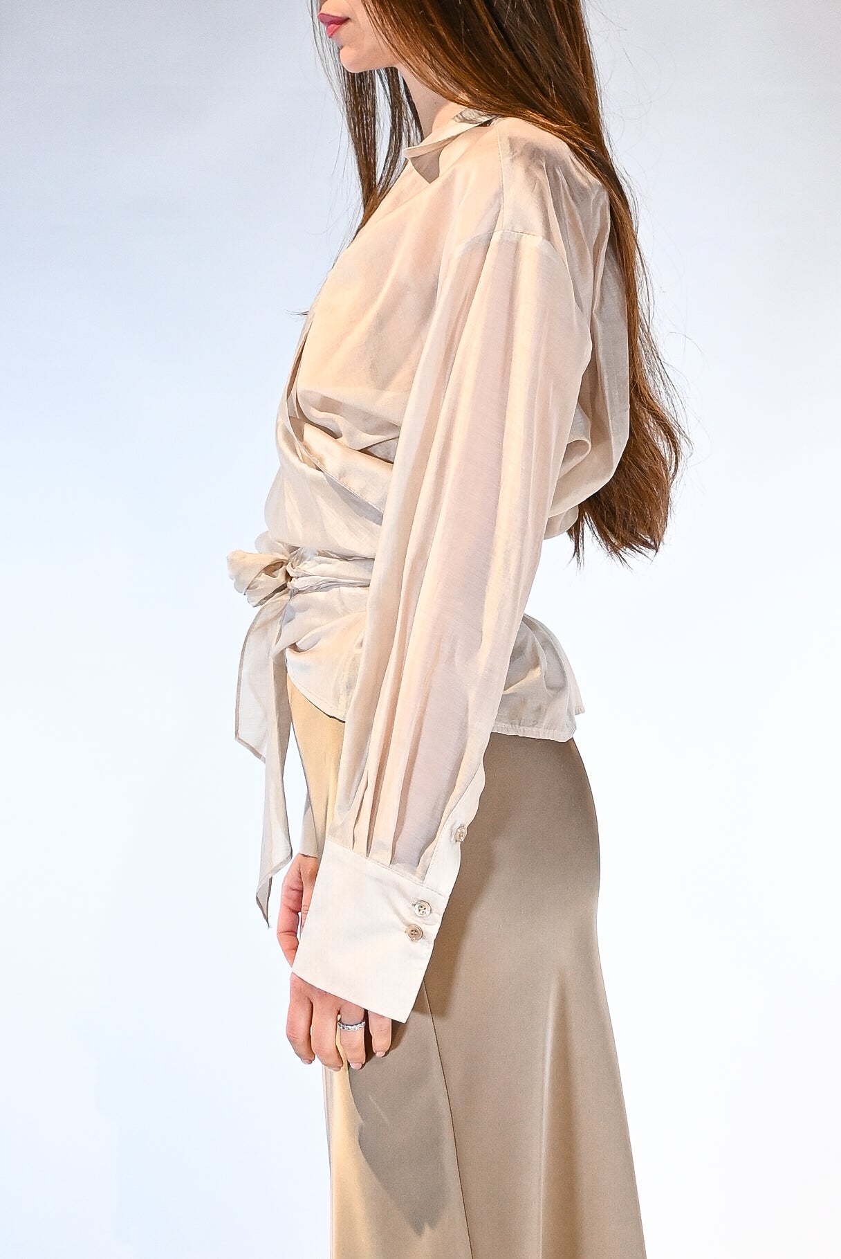 Camicia a portafoglio beige - Vicolo