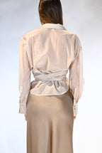 Camicia a portafoglio beige - Vicolo