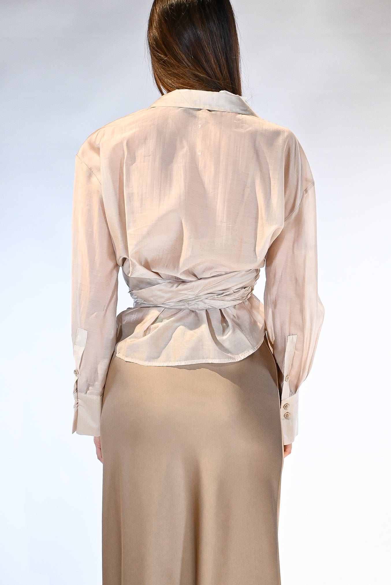 Camicia a portafoglio beige - Vicolo