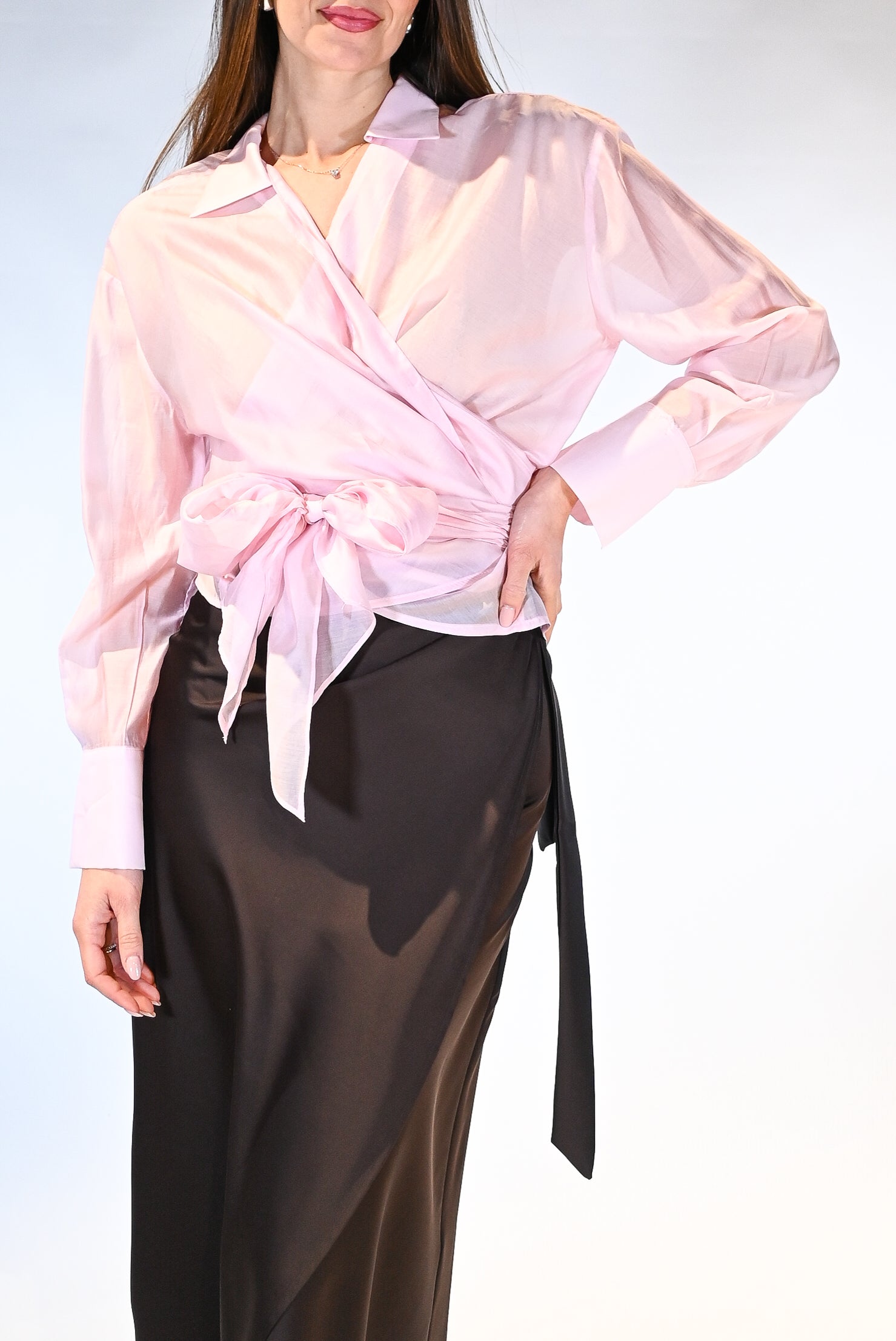 Camicia a portafoglio rosa - Vicolo