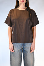 T-shirt over marrone - Vicolo