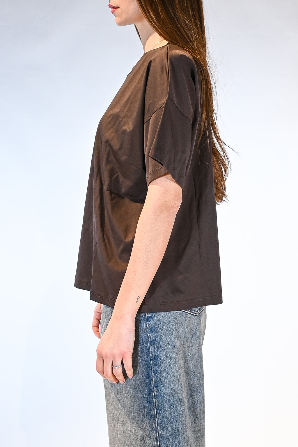 T-shirt over marrone - Vicolo