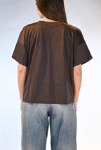 T-shirt over marrone - Vicolo