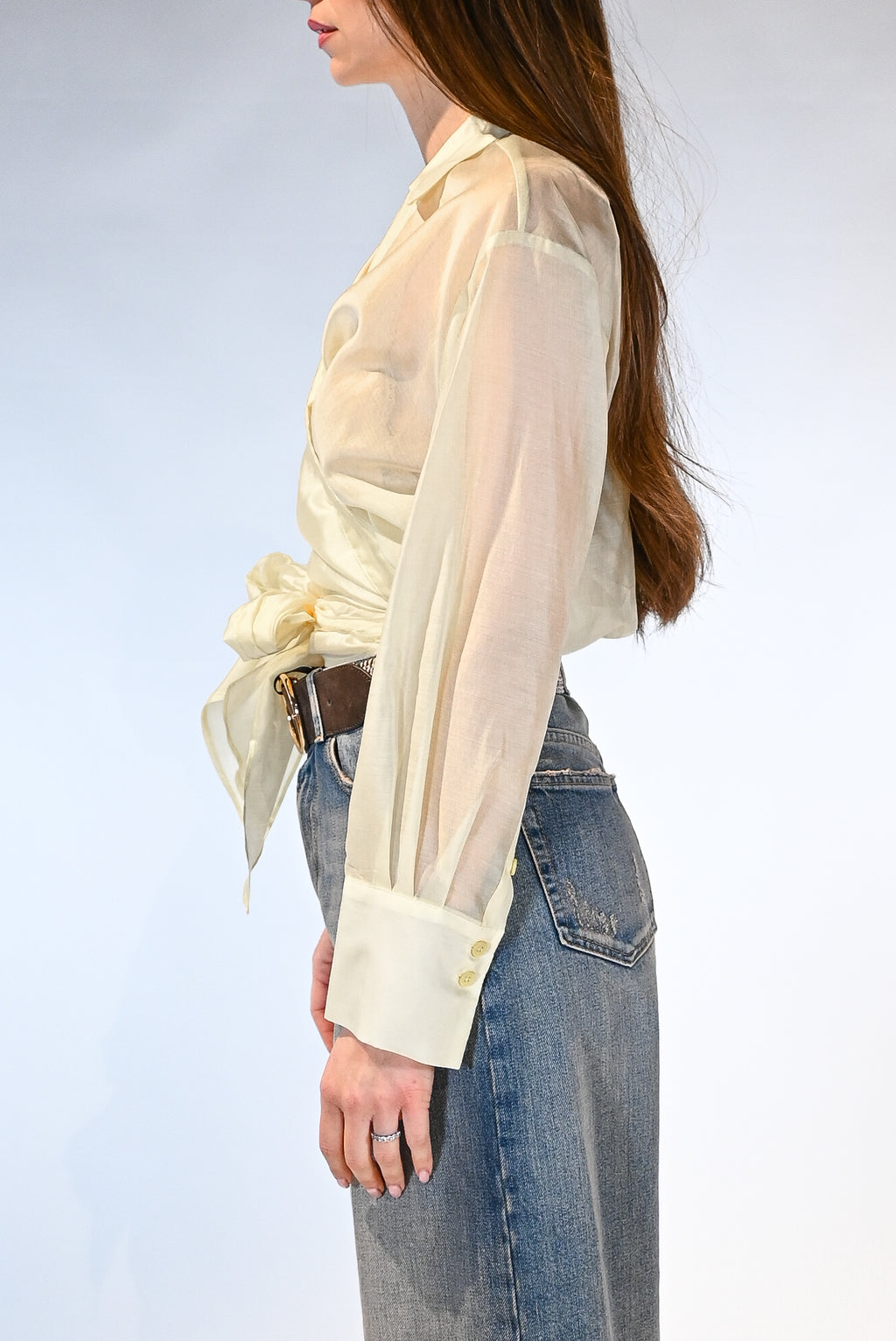 Camicia a portafoglio avorio - Vicolo