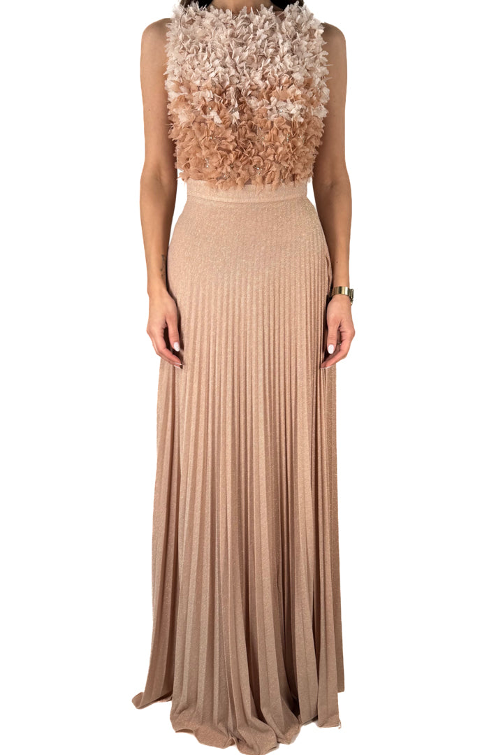 Abito in tulle e jersey lurex - Elisabetta Franchi
