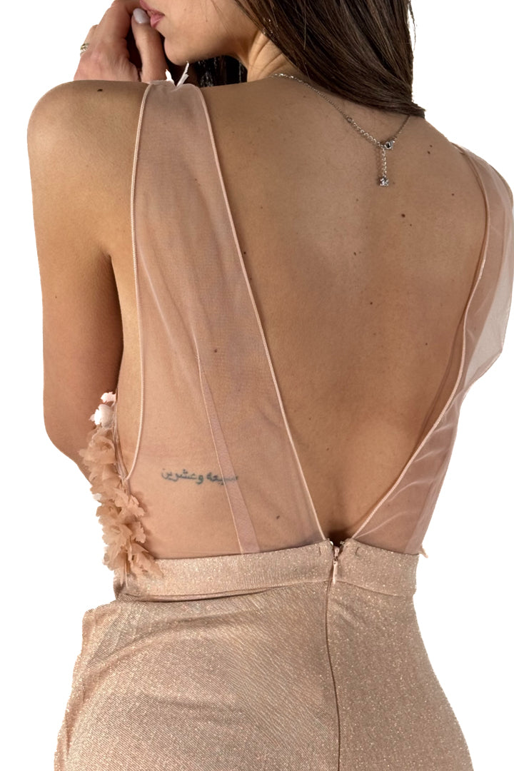 Abito in tulle e jersey lurex - Elisabetta Franchi