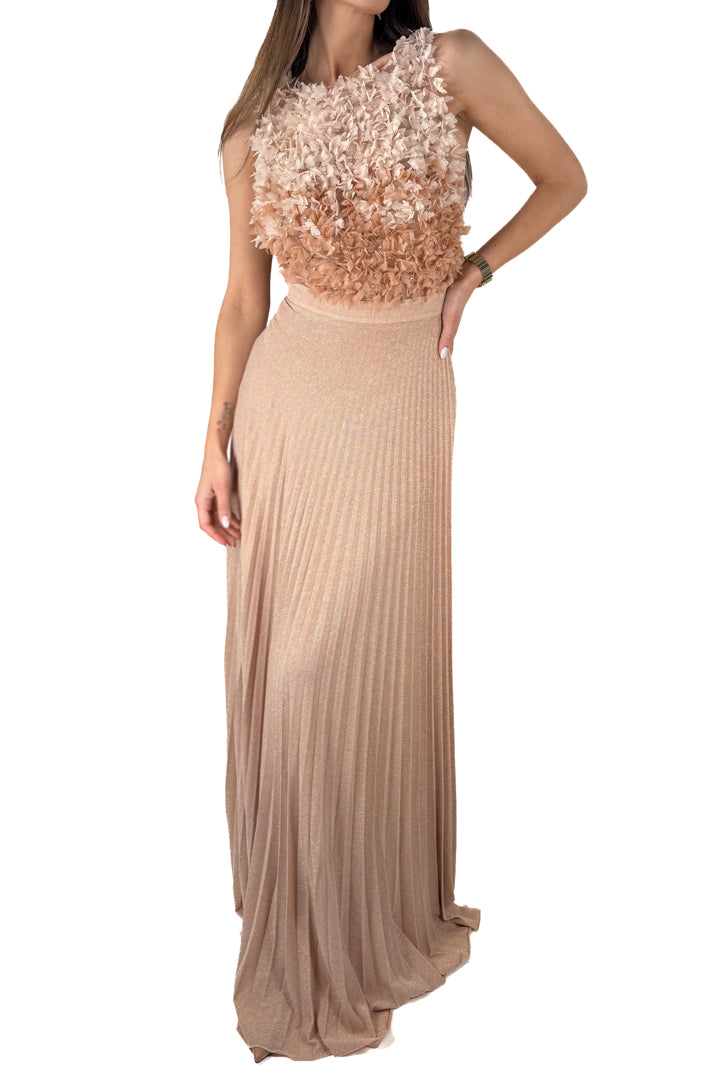 Abito in tulle e jersey lurex - Elisabetta Franchi