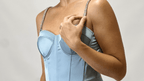 Berti Mode Collection - Abito lungo raso azzurro