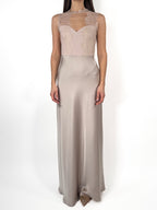 Abito con scollo a cuore rosa  - Rinascimento