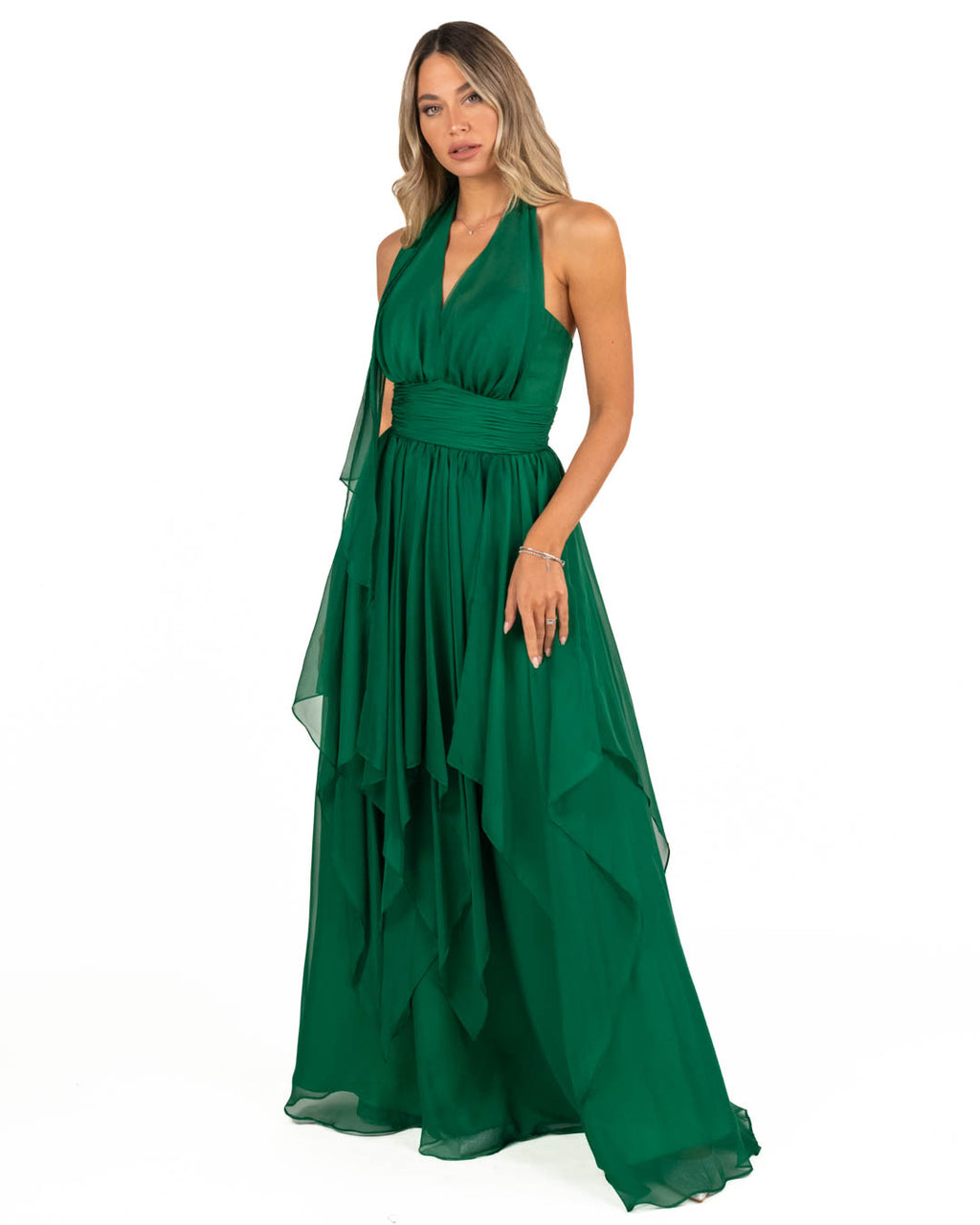 Berti Mode Collection - Abito lungo verde