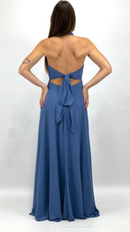 Abito Lungo da Cerimonia con Scollo all'Americana carta da zucchero  - Berti Mode Collection