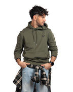 Fred Perry - felpa con cappuccio verde