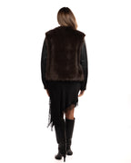 Twinset giubbino con pelliccia