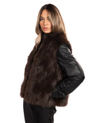 Twinset giubbino con pelliccia