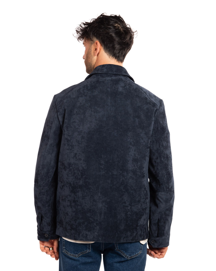 Over/d overshirt blu