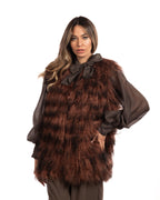 Berti Mode Collection ecopelliccia smanicata