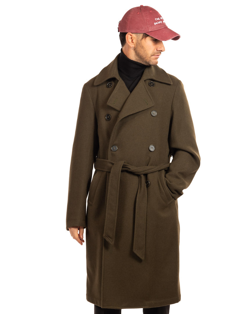 Over/d cappotto verde