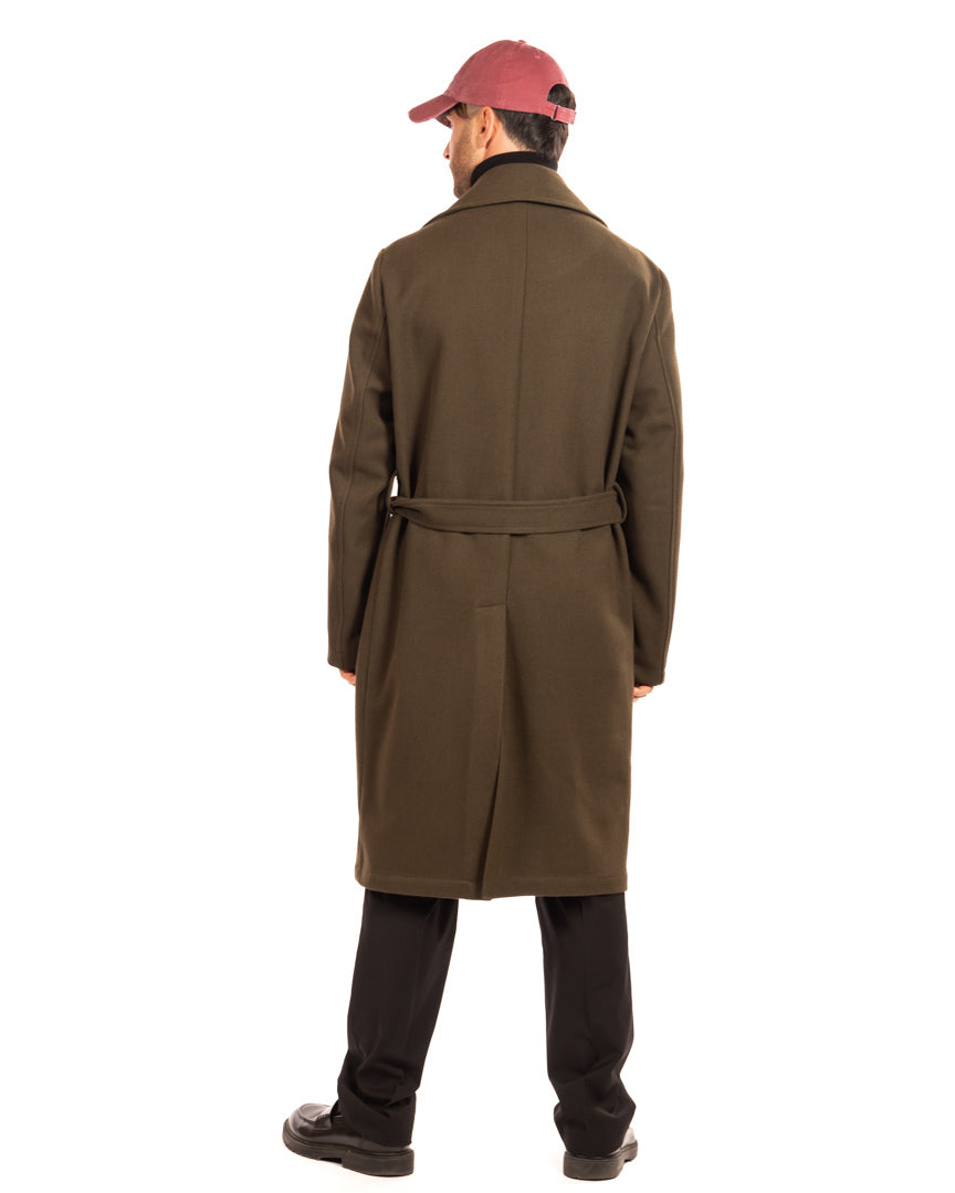 Over/d cappotto verde