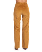 Roy Roger's pantaloni in velluto beige