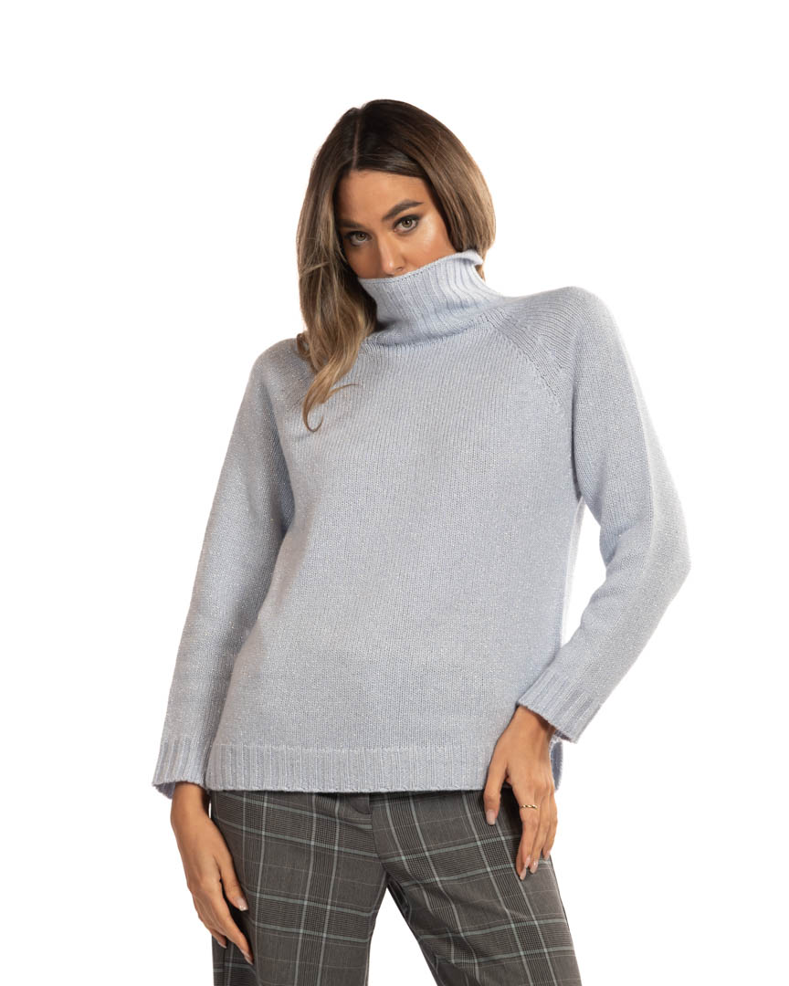 Berti Mode Collection maglione azzurro