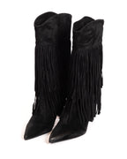 Ovye' stivali neri con frangie