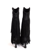 Ovye' stivali neri con frangie