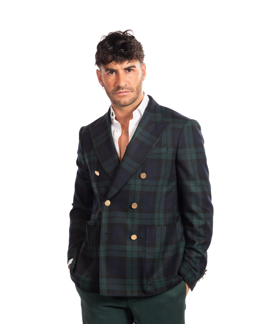 Berti Mode collection giacca doppiopetto fantasia