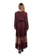 Twinset abito bordeaux