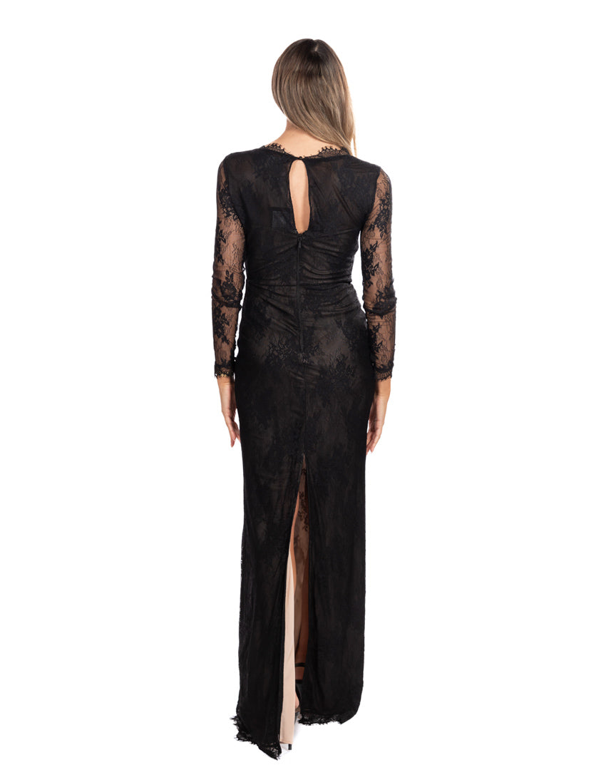 Berti Mode Collection abito nero in pizzo