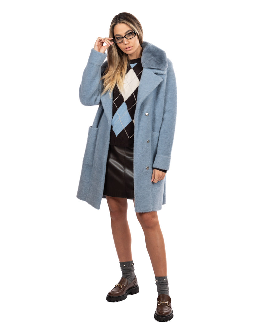 Montereggi cappotto azzurro