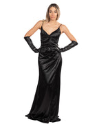 Berti Mode Collection abito nero in raso