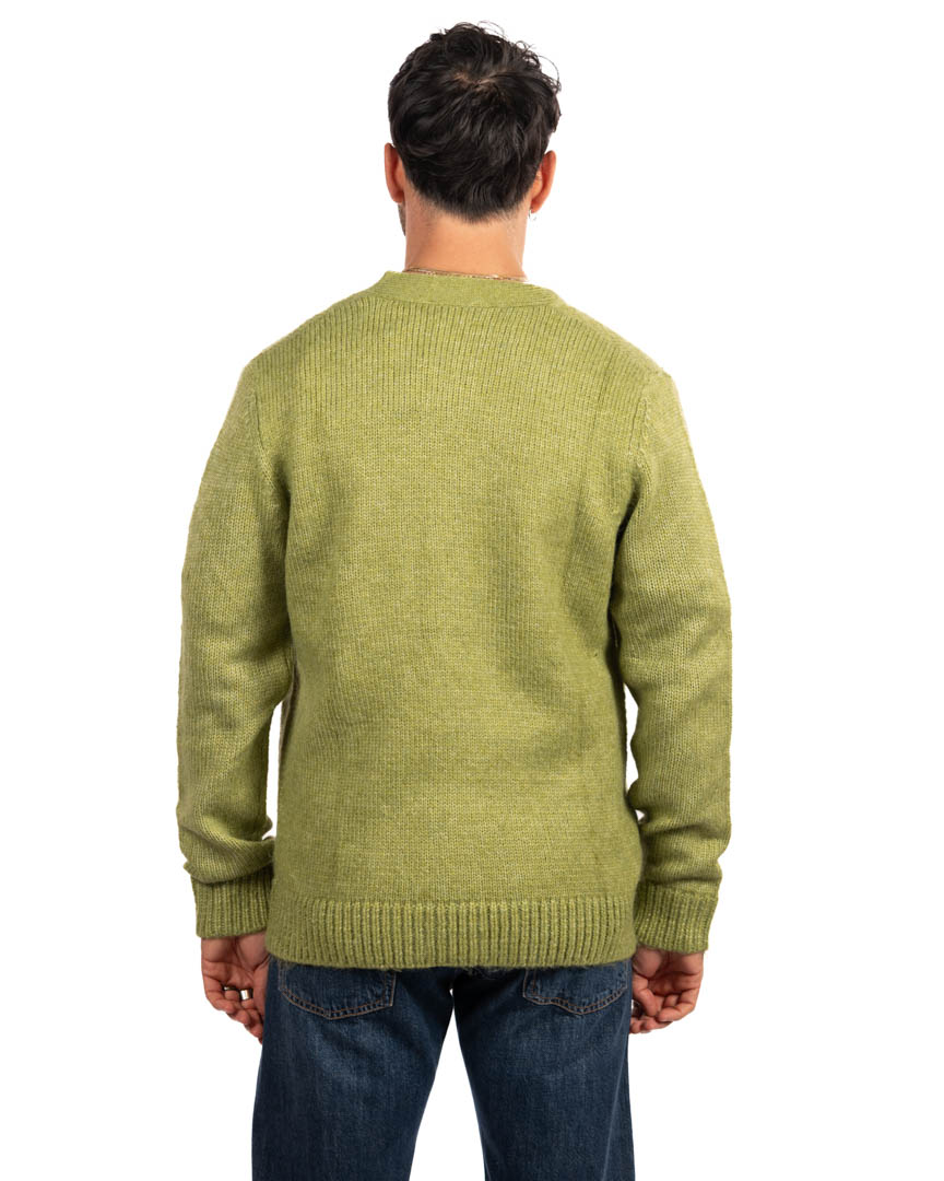 Over/D Cardigan Lime