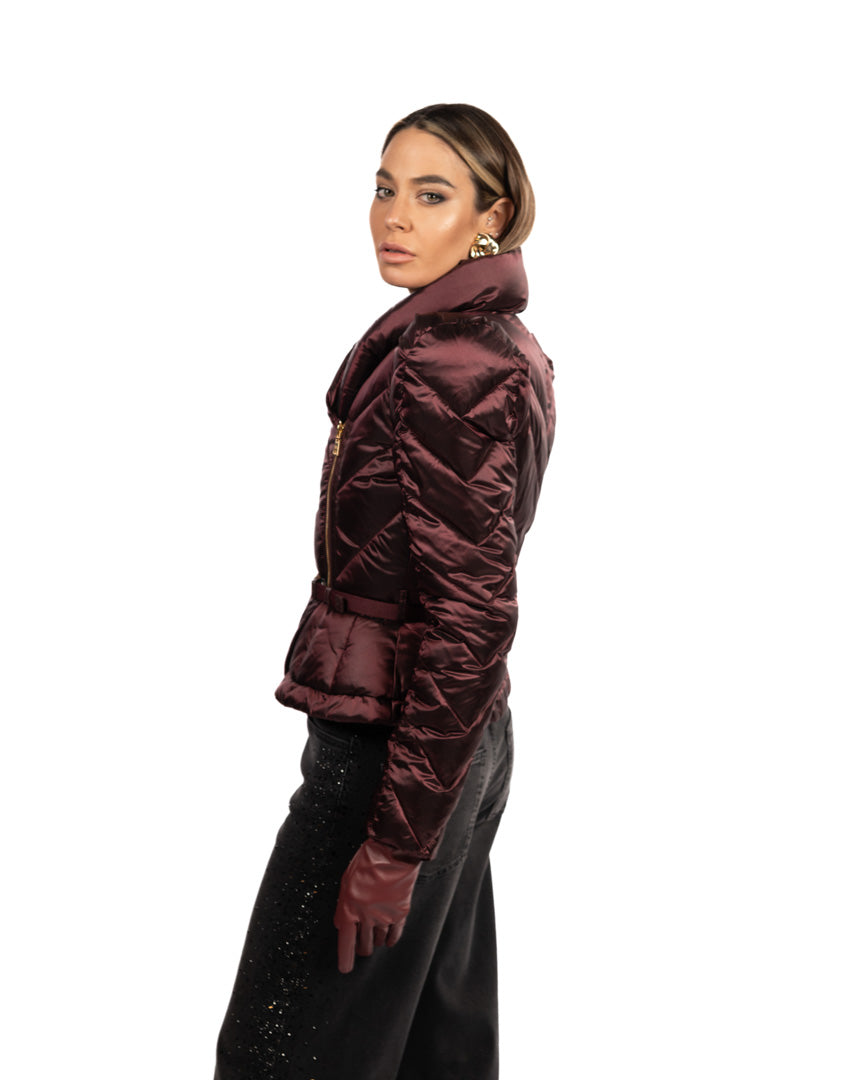 Elisabetta Franchi pumino merlot