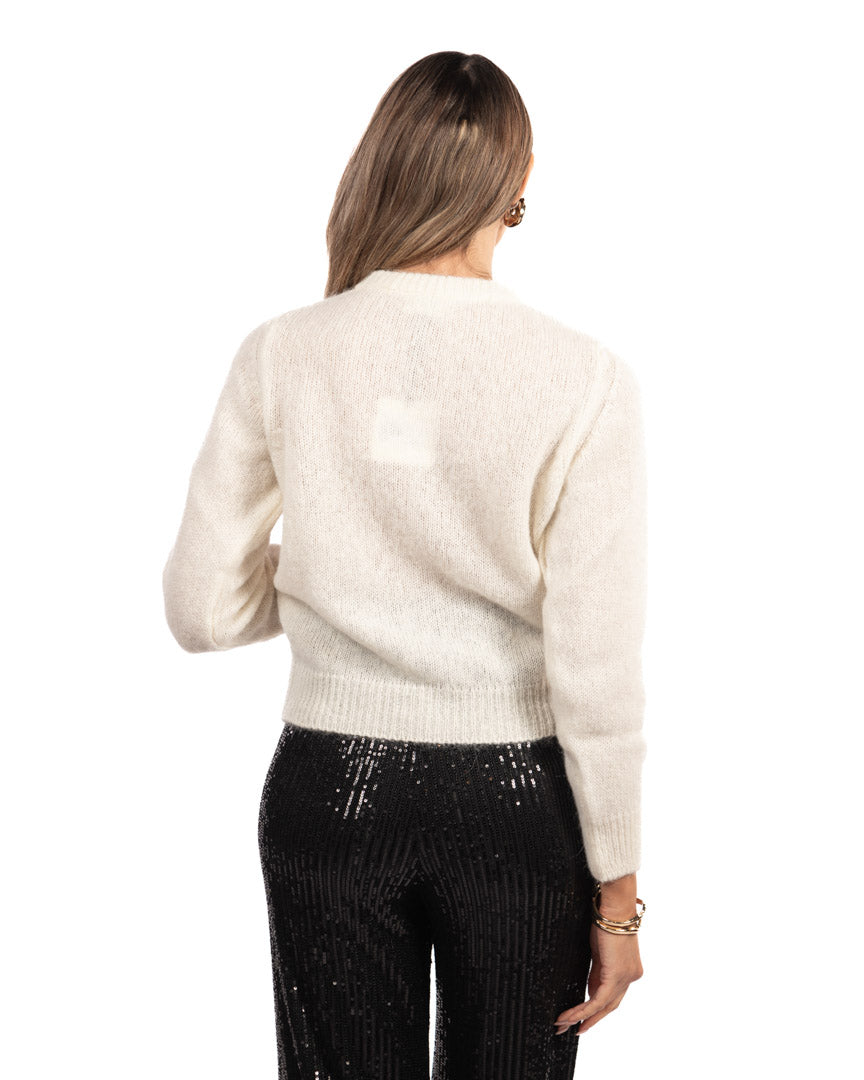 Vicolo cardigan bianco