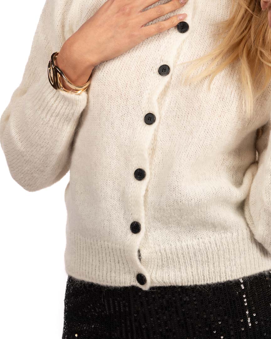 Vicolo cardigan bianco