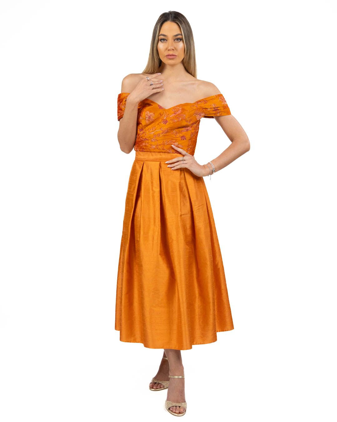 BERTI MODE COLLECTION - Abito Sartoriale Arancione