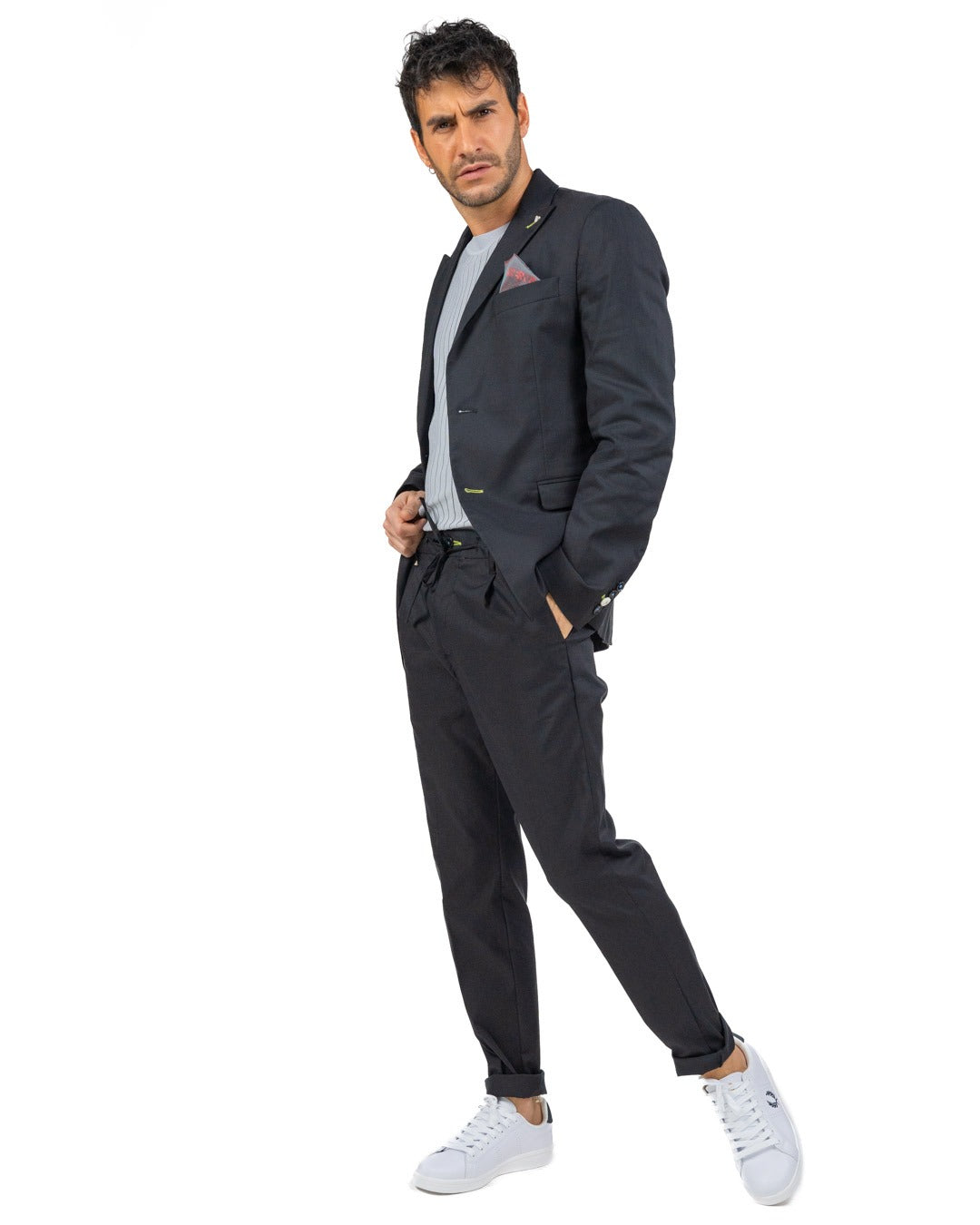 BERNA - Abito due pezzi revers a lancia