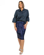 Persona - Casacca taffetas navy