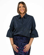 Persona - Casacca taffetas navy