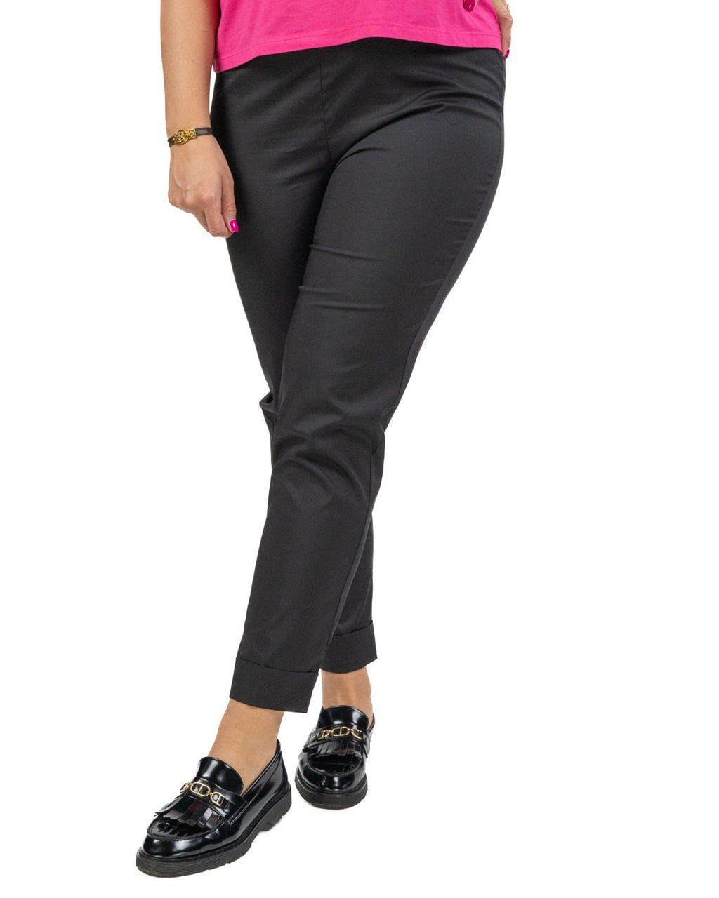 JURERE - Pantalone da Donna Nero
