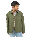 OVER/D - Giubbino con collo a camicia militare