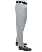 OVER/D - Pantalone gessato grigio